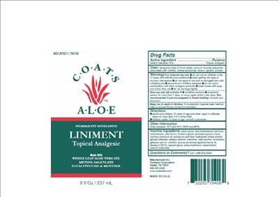COATS ALOE LINIMENT 8 OZ - TYCHASIS 70211 COATS ALOE LINIMENT 8 OZ JPEG